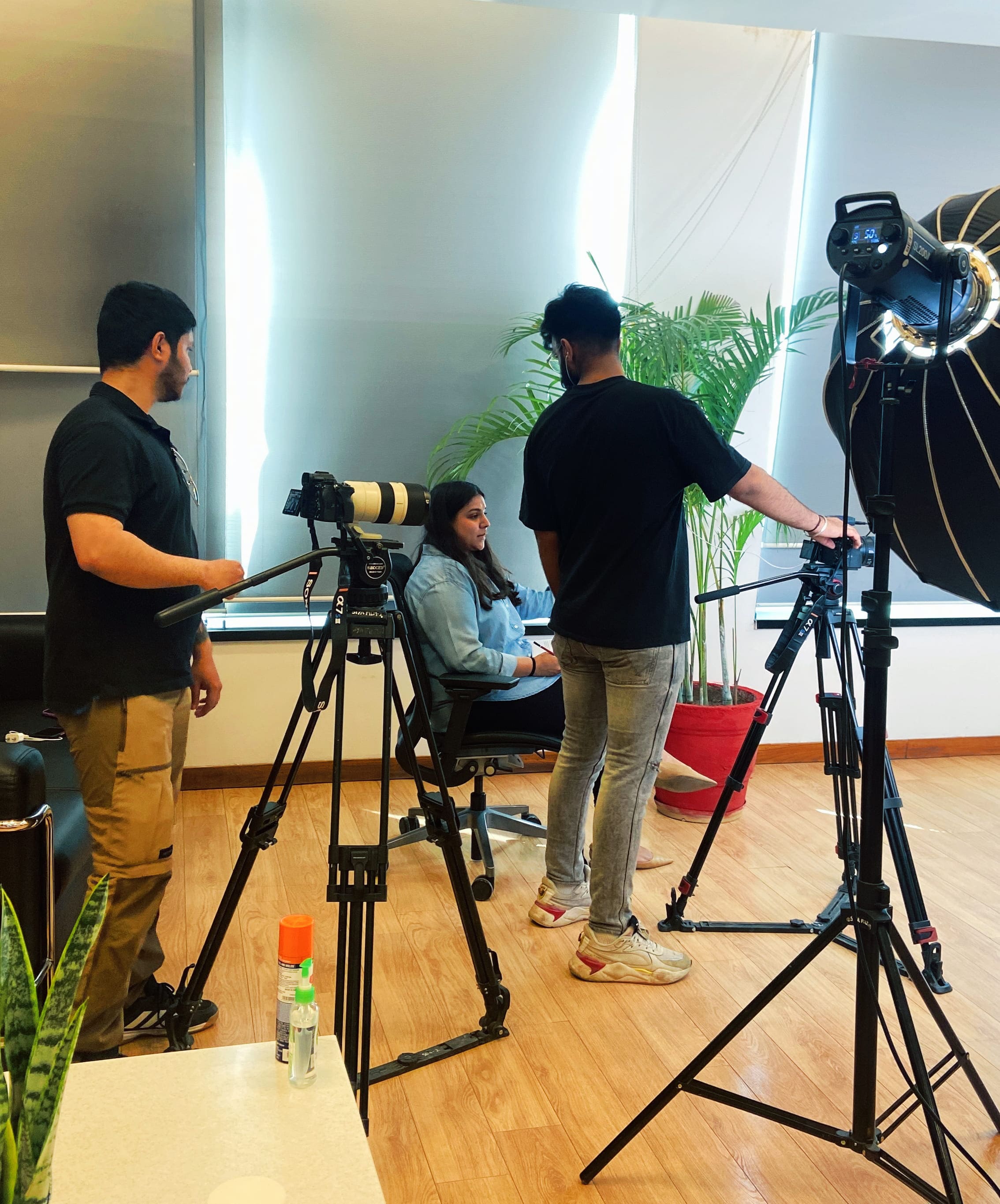 Skittles Productions crew on a Gurgaon shoot